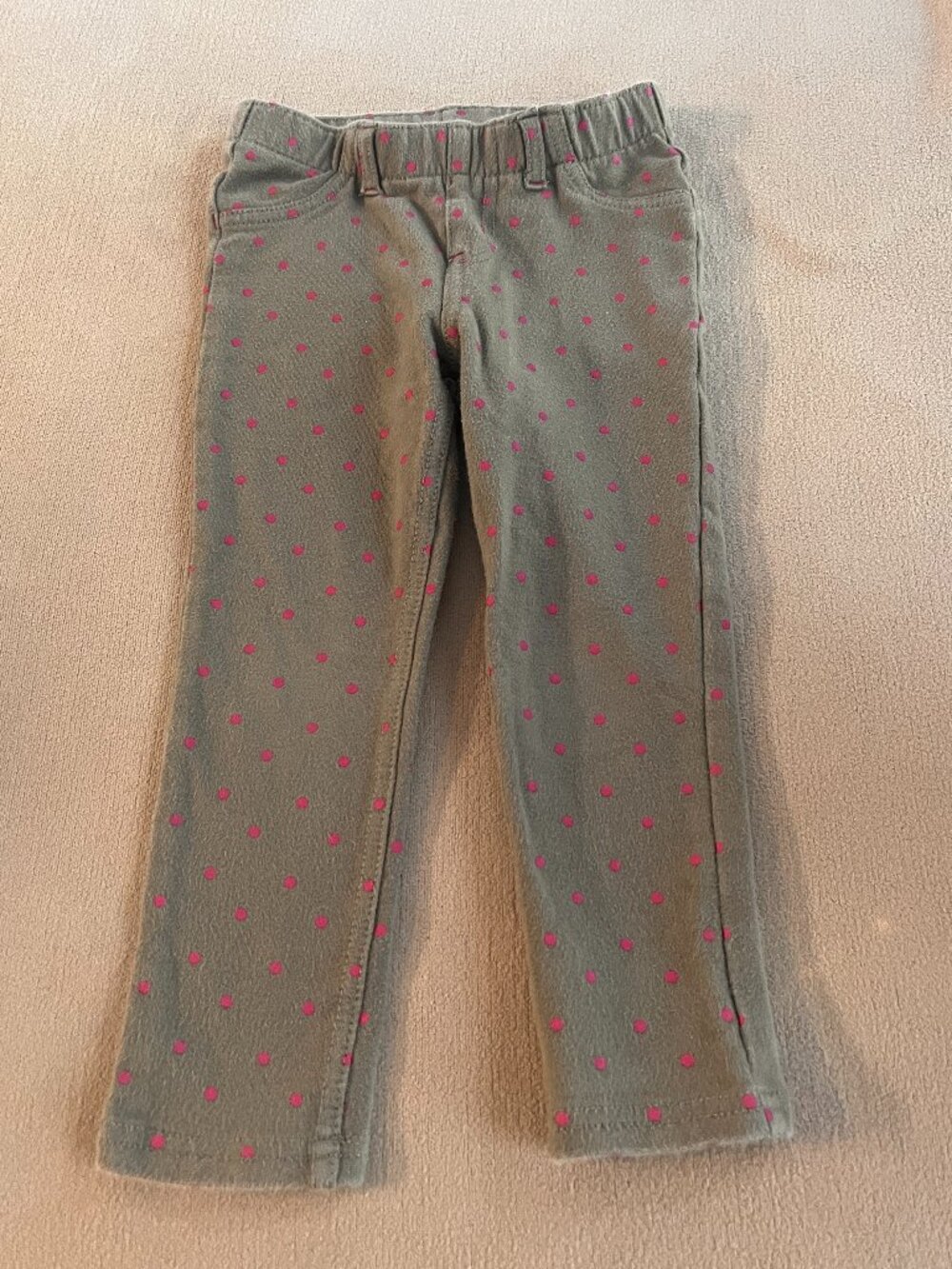 Circo Toddler Girls Green Polka Dot Pants Size 3T